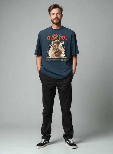 AKBO Barcoded Loose Fit Tee