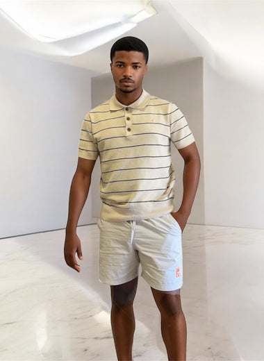 Akimbo n Bob Male's Knitted Lush Polo