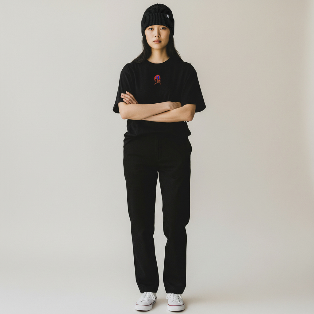 Akimbo n Bob Jacquard Knitted Beanie Chapeau