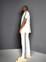 Akimbo n Bob Double Striped male's zip up