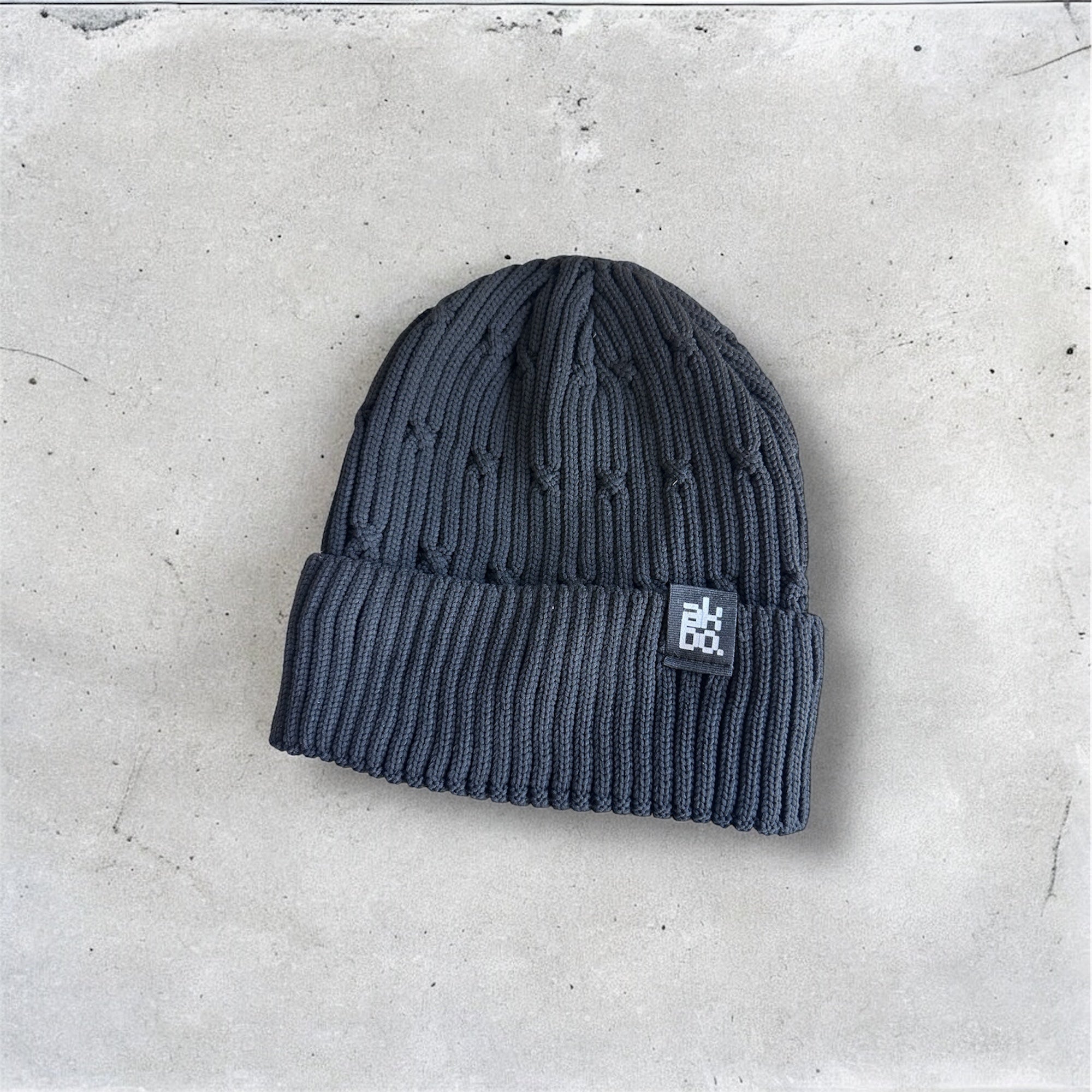 Akimbo n Bob Jacquard Knitted Beanie Chapeau-11