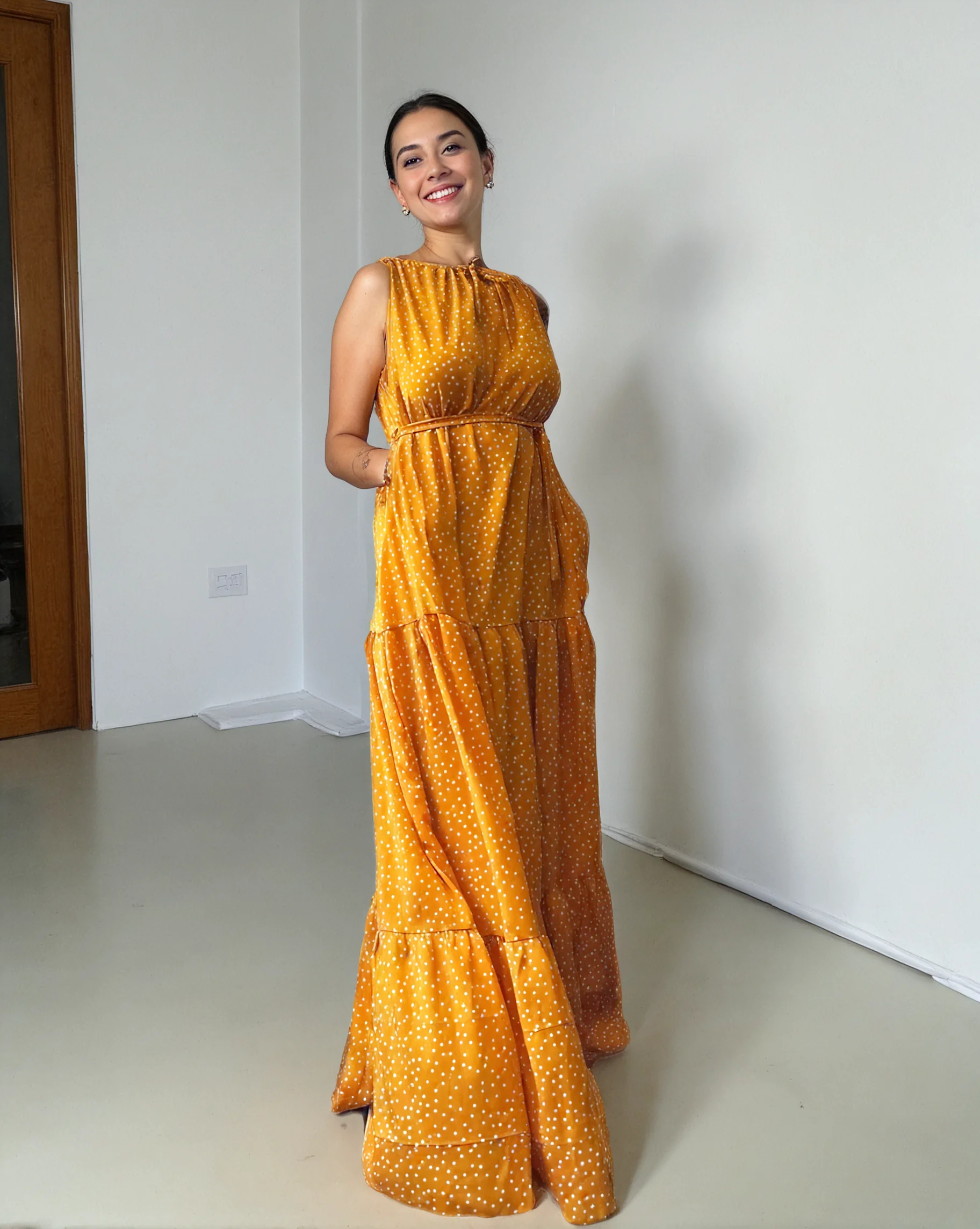 AKBO Sprinkled Full Stop Boubou Garb Dress