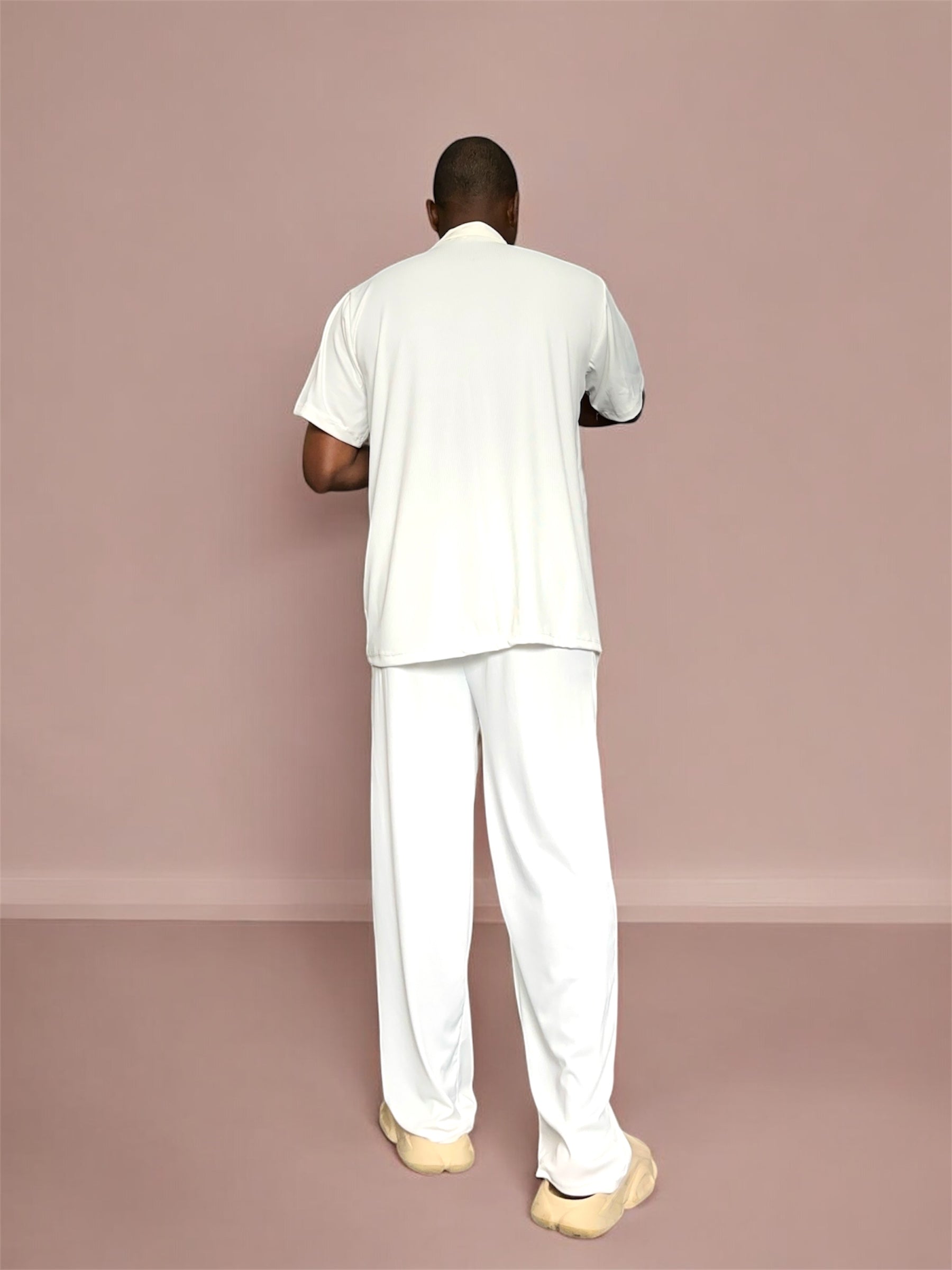 AKBO Plus size Men's short sleeve zip up-7