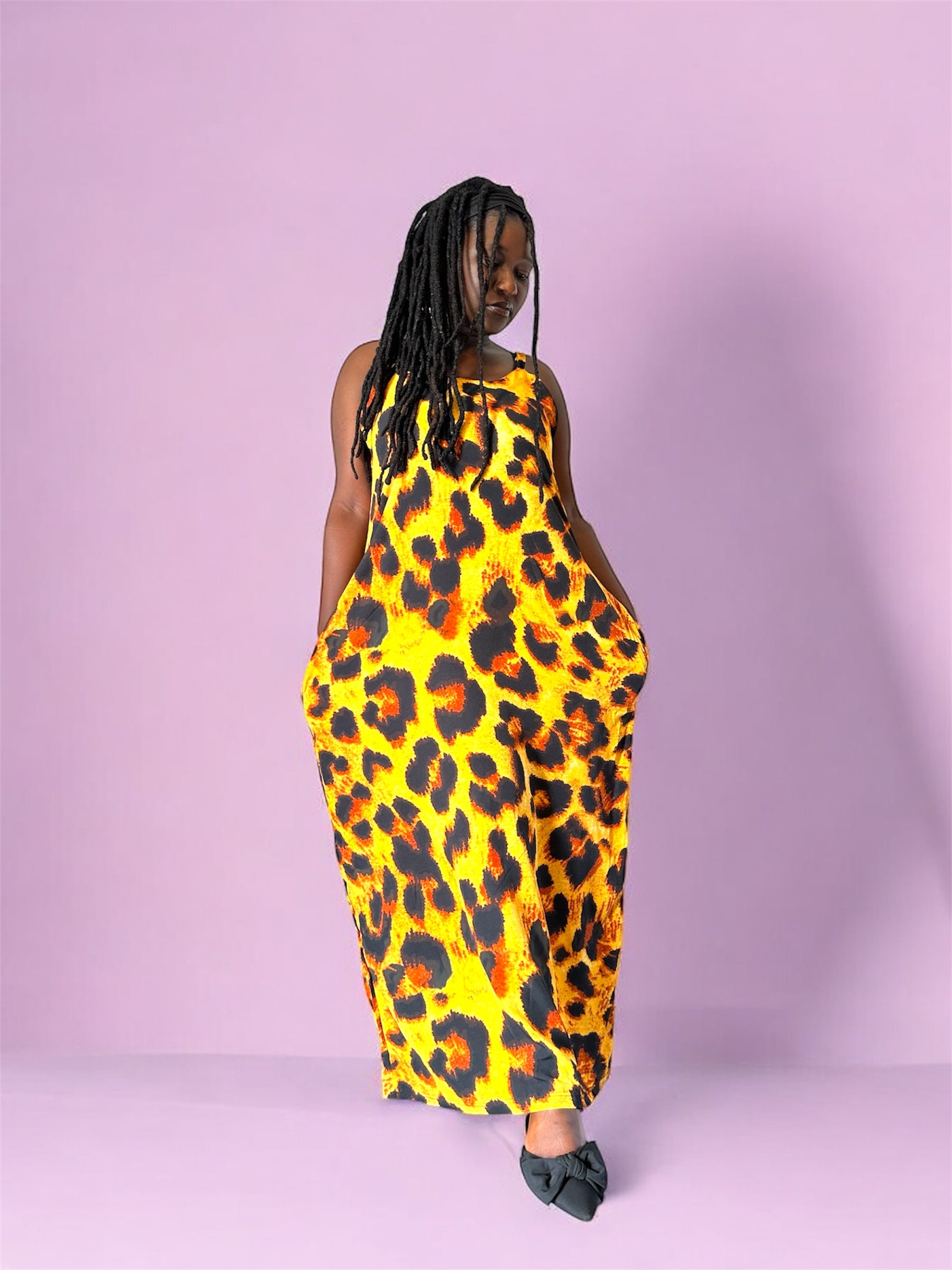 AKBO Garb Blk Oil Spots BouBou-4