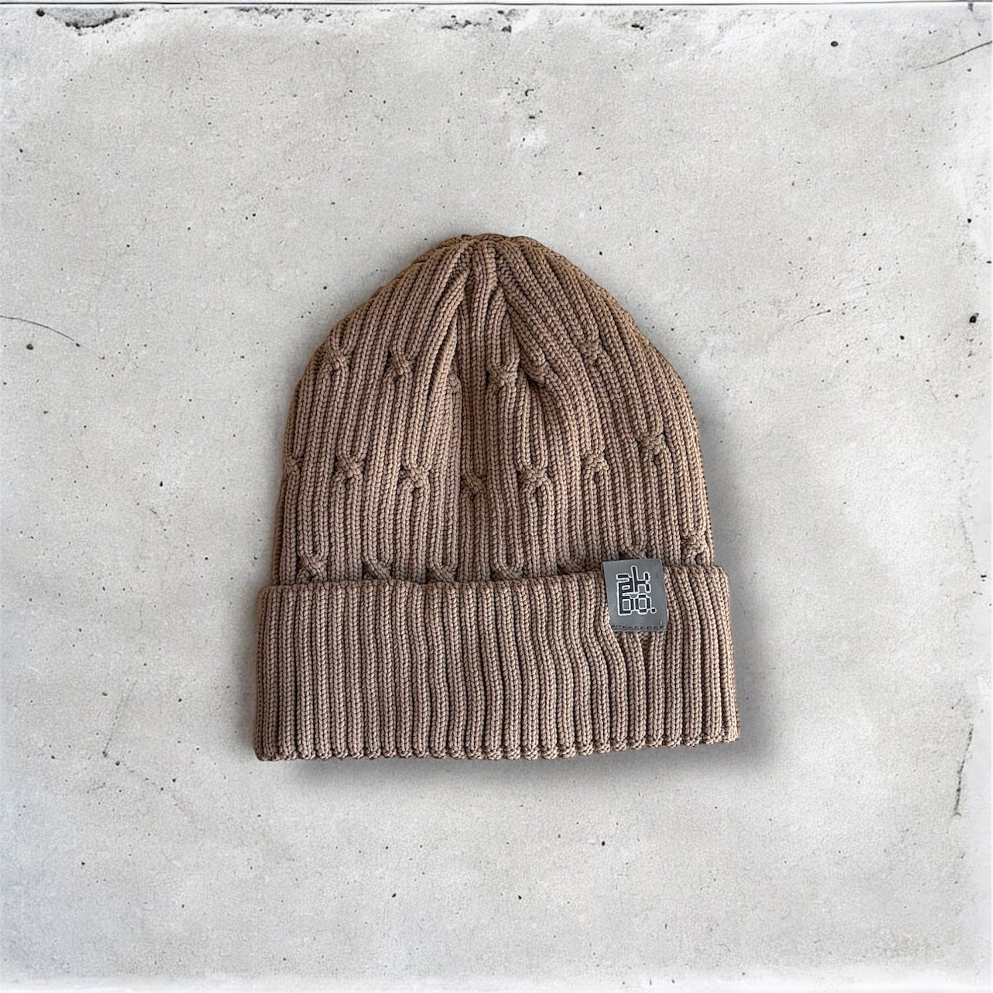 Akimbo n Bob Jacquard Knitted Beanie Chapeau-8