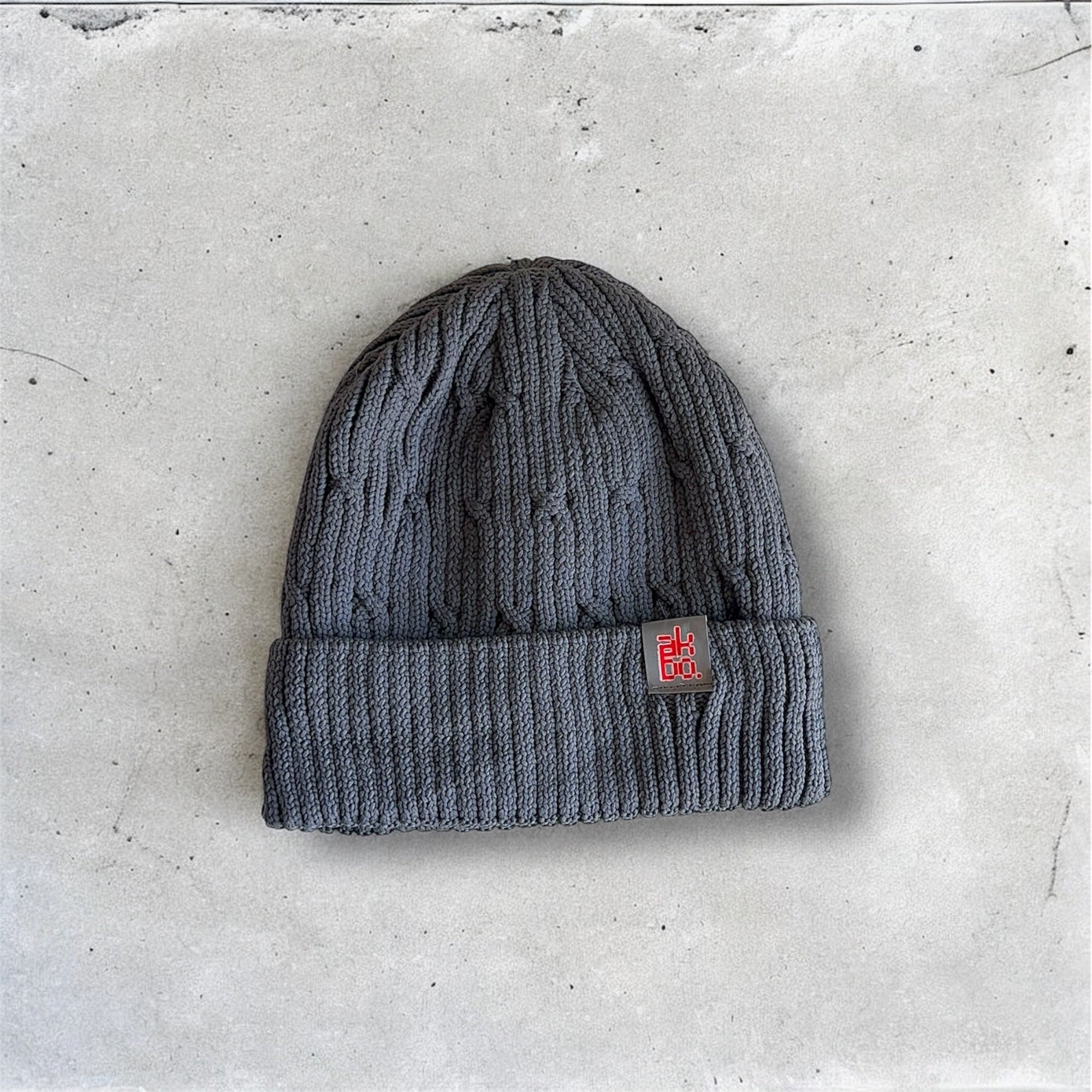 Akimbo n Bob Jacquard Knitted Beanie Chapeau-4