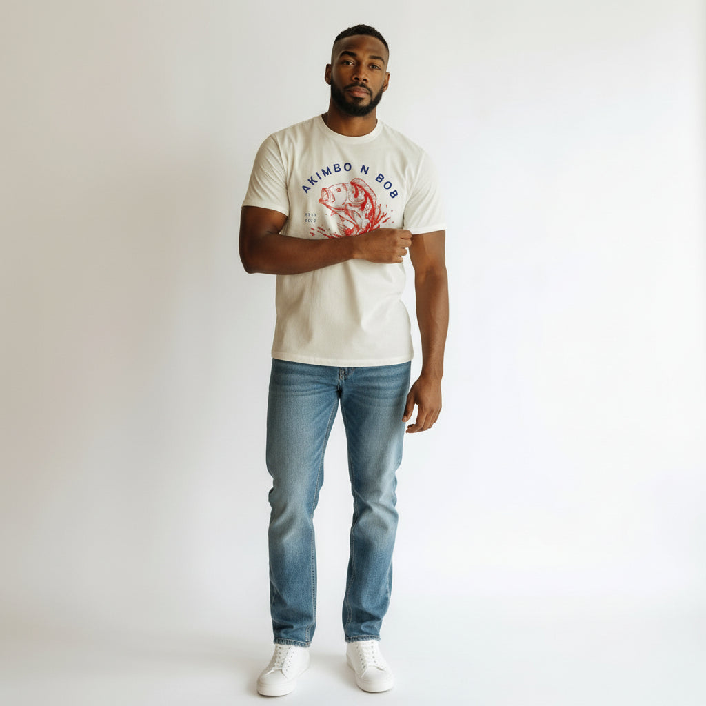 Akimbo n Bob Splash Men's Loose Fit Tee