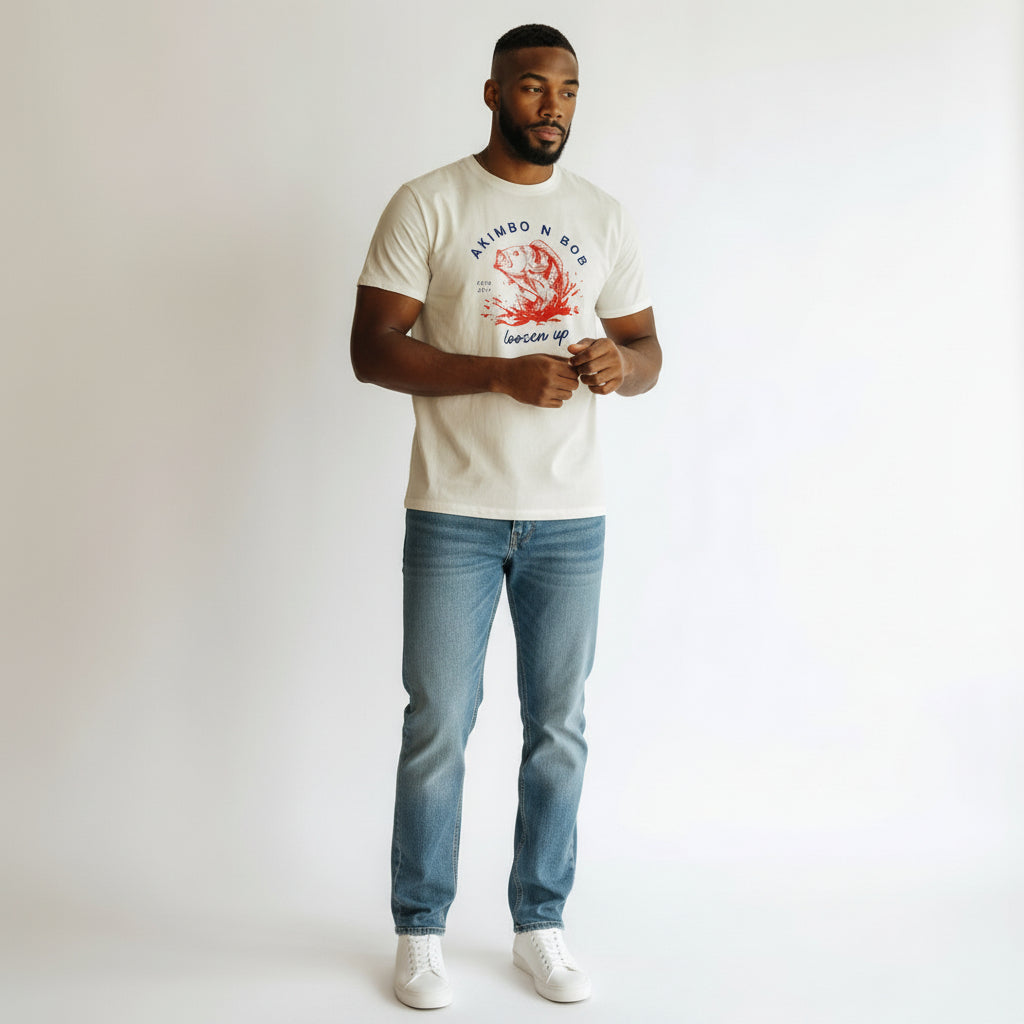 Akimbo n Bob Splash Men's Loose Fit Tee