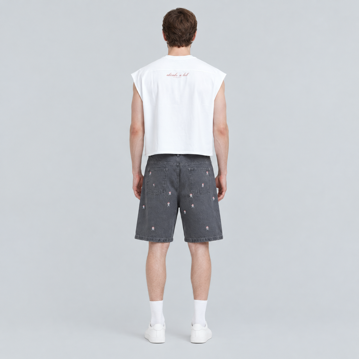 Akimbo n Bob Men's Denim Short Pants-3