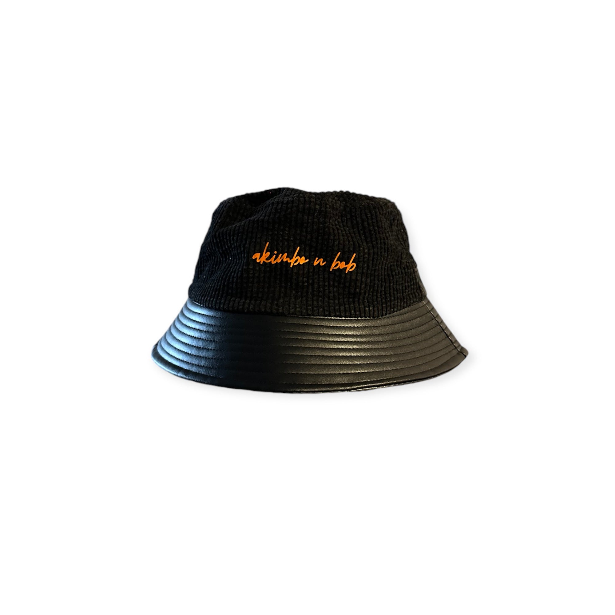 Akimbo n Bob corded velveteen Bucket Chapeau-7