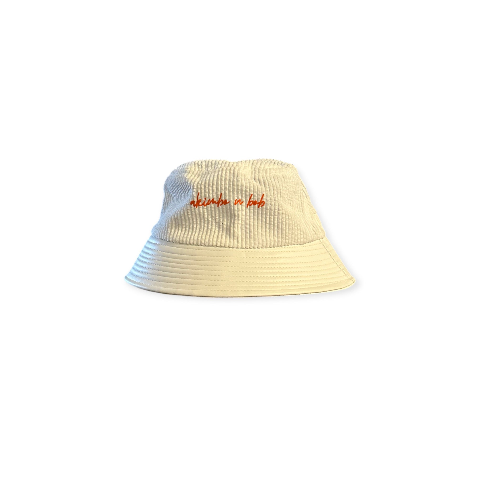 Akimbo n Bob corded velveteen Bucket Chapeau-5