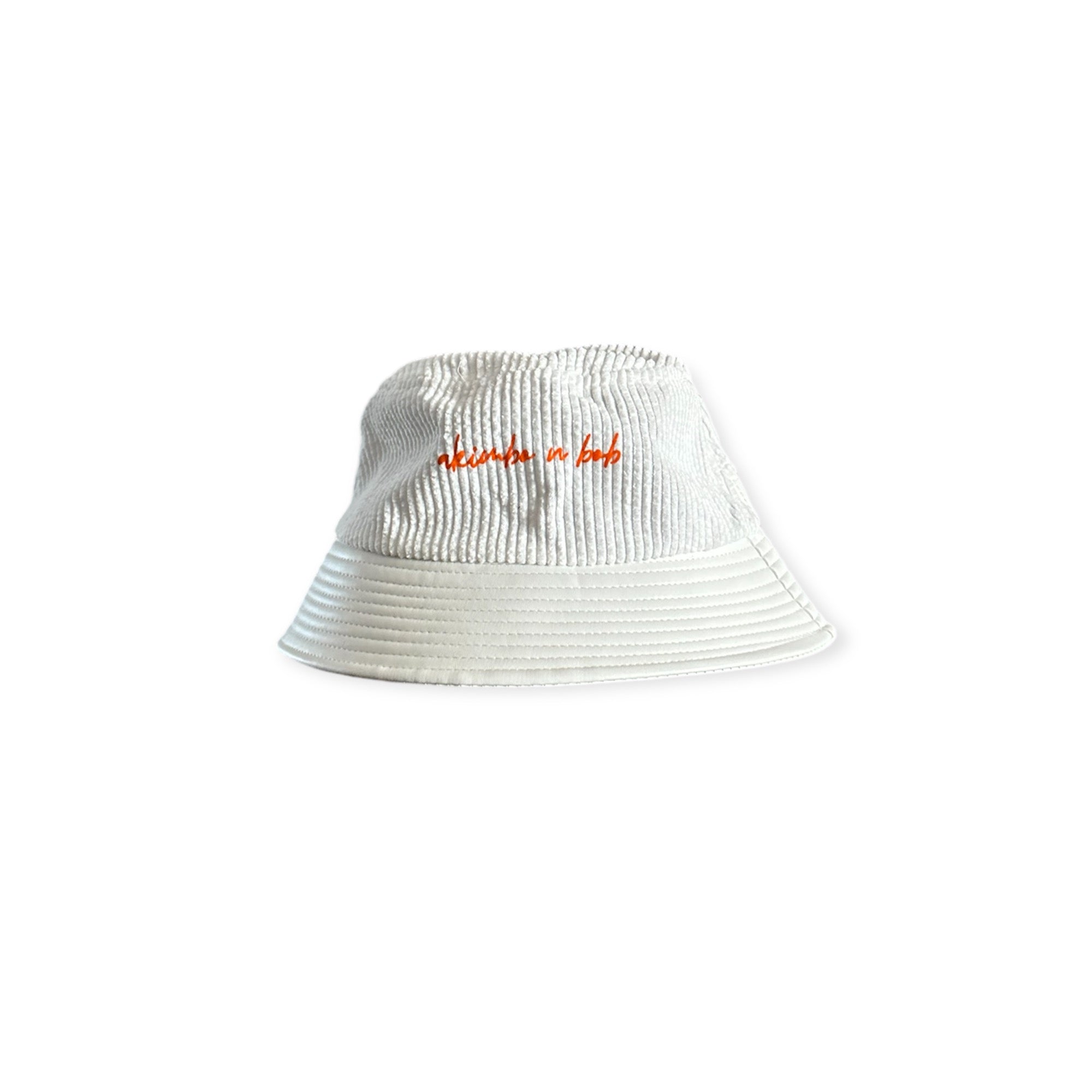 Akimbo n Bob corded velveteen Bucket Chapeau-8