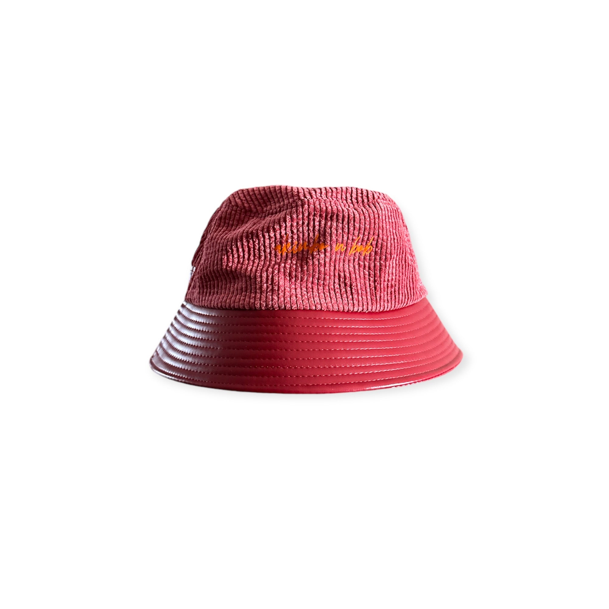 Akimbo n Bob corded velveteen Bucket Chapeau-9