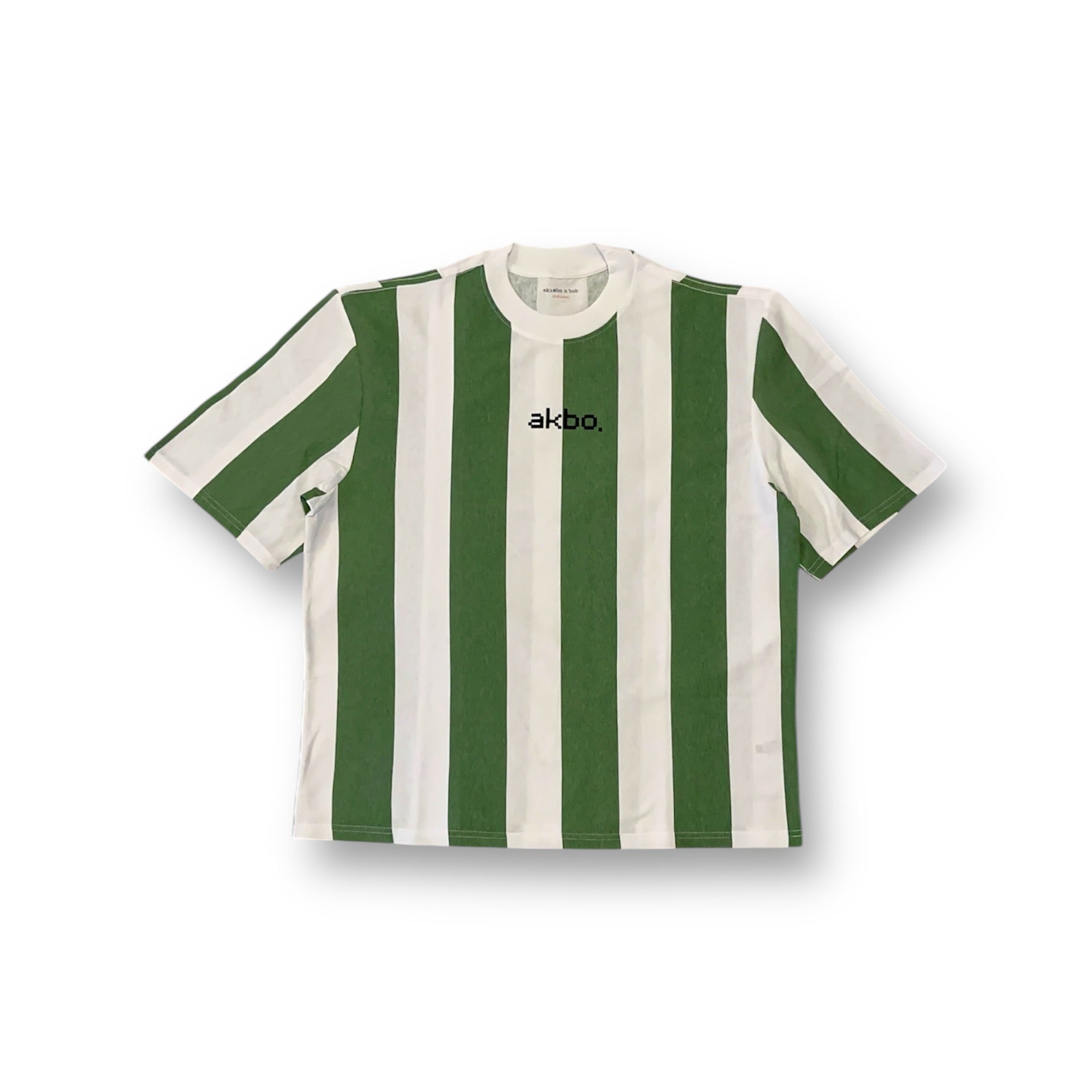 AKBO Men's Parallel Stripes Loose Fit Tee-5