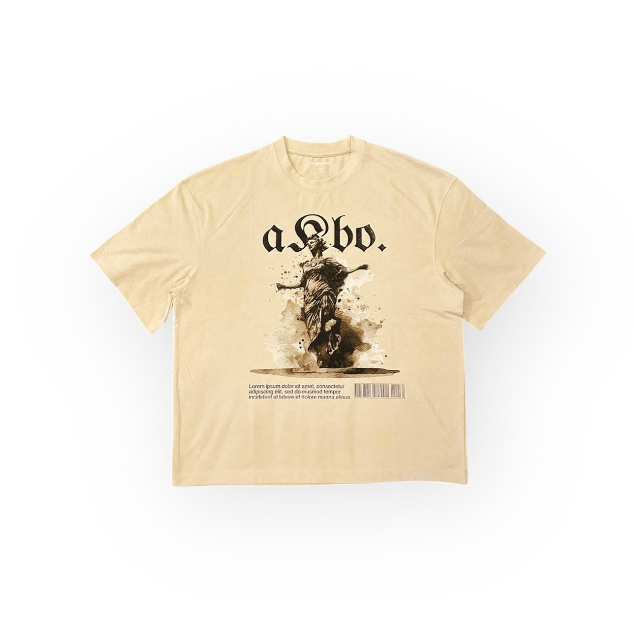 AKBO Men's Barcoded Loose Fit Tee-5