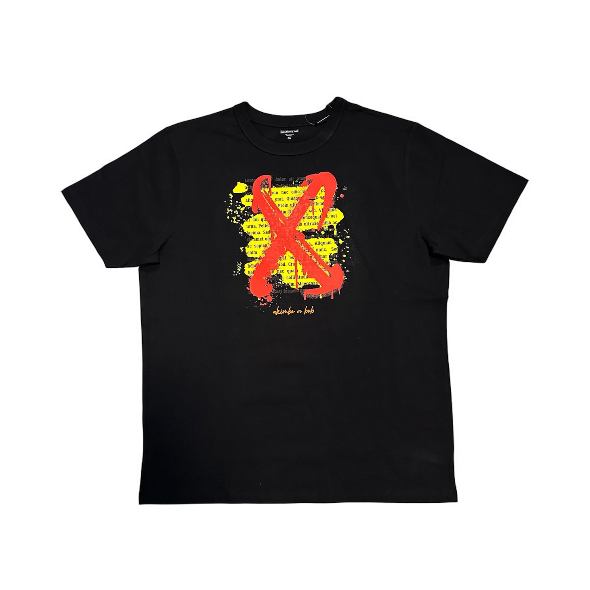 Akimbo n Bob scratched Note Garb Tee-5