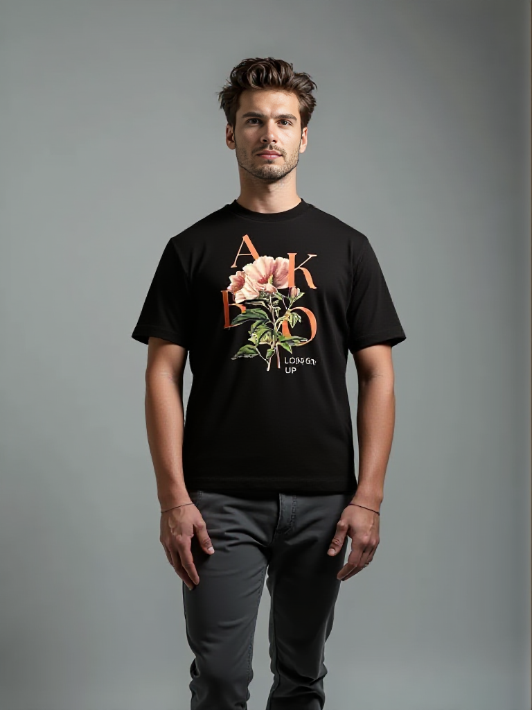 Akimbo n Bob Magnificent Bud Loose Fit Tee Garb-3