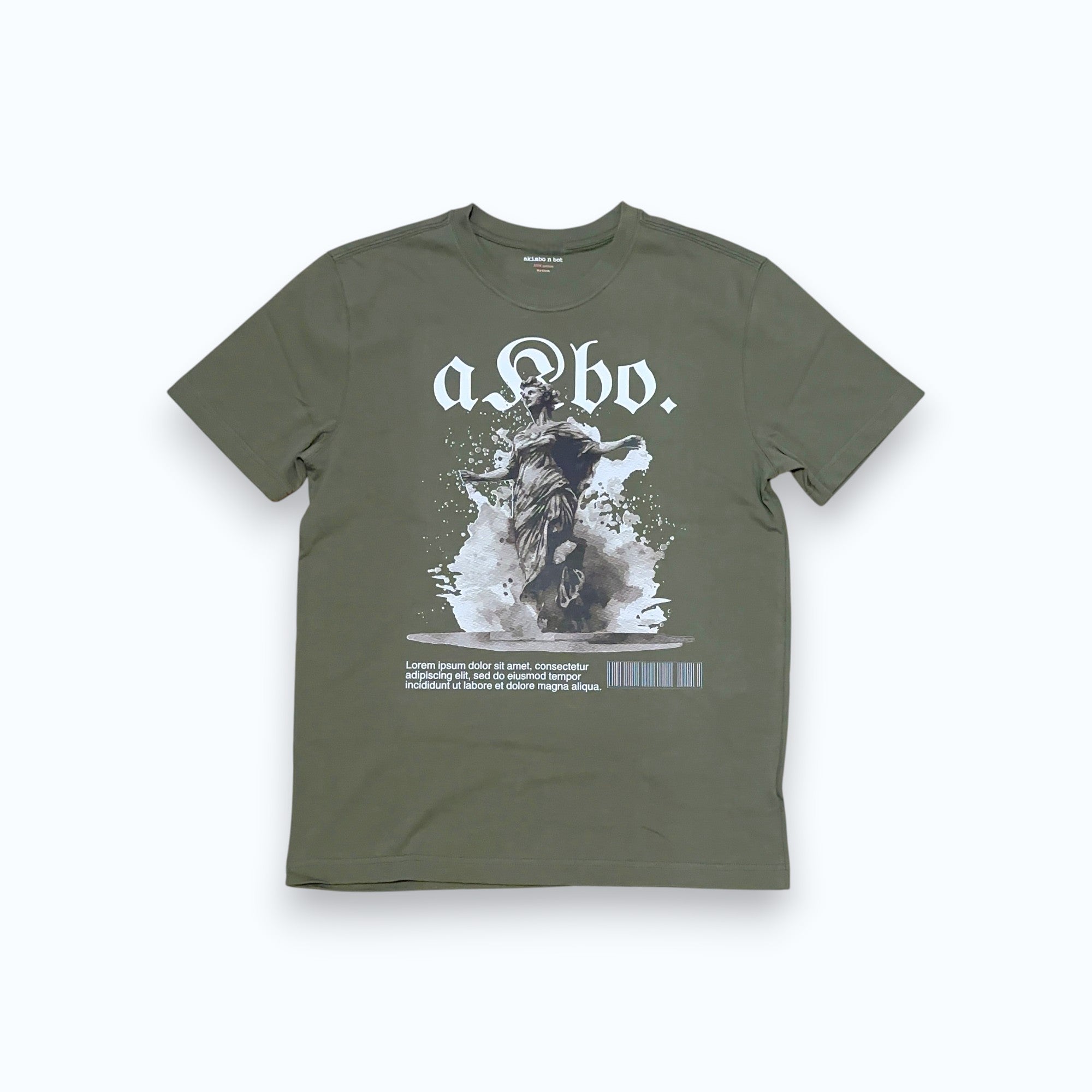 AKBO Men's Barcoded Loose Fit Tee-9