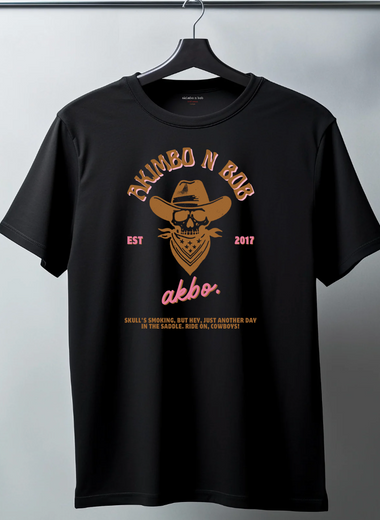 Akimbo n Bob Skulled Bandana Tee