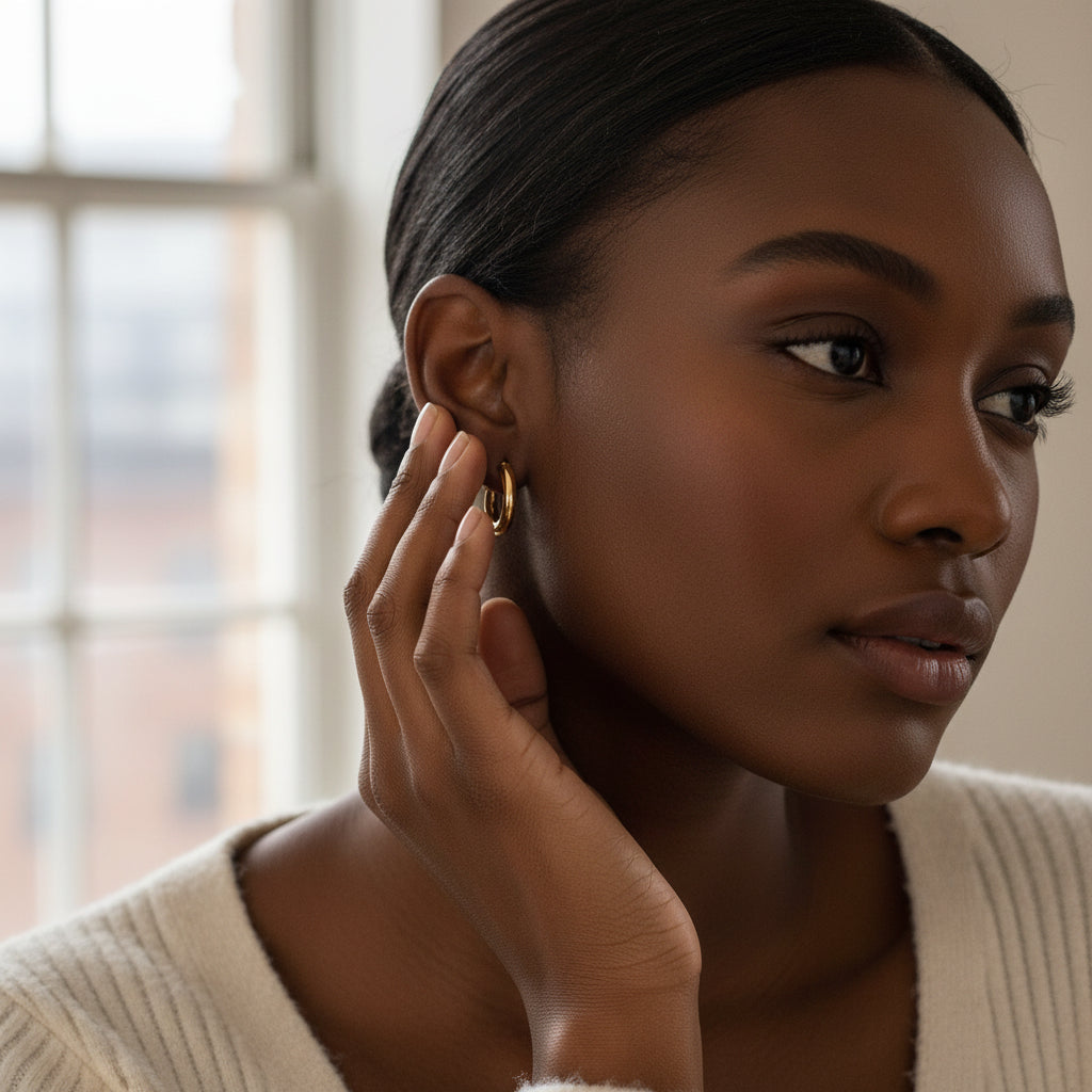 AKBO Shaped Earrings Jewelry Garb Accessary