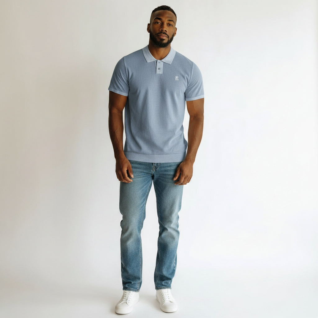 Faded Knit Men's Polo