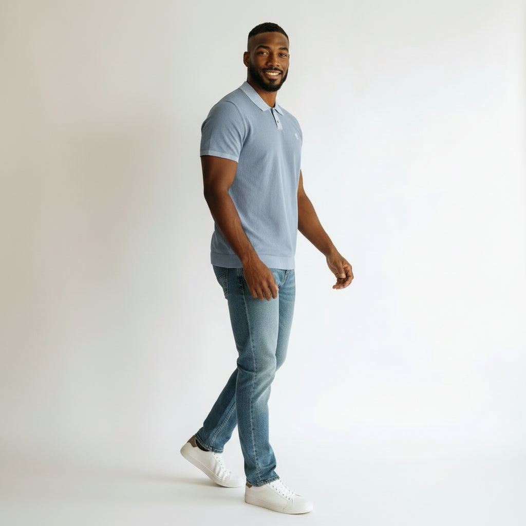 Faded Knit Men's Polo-3