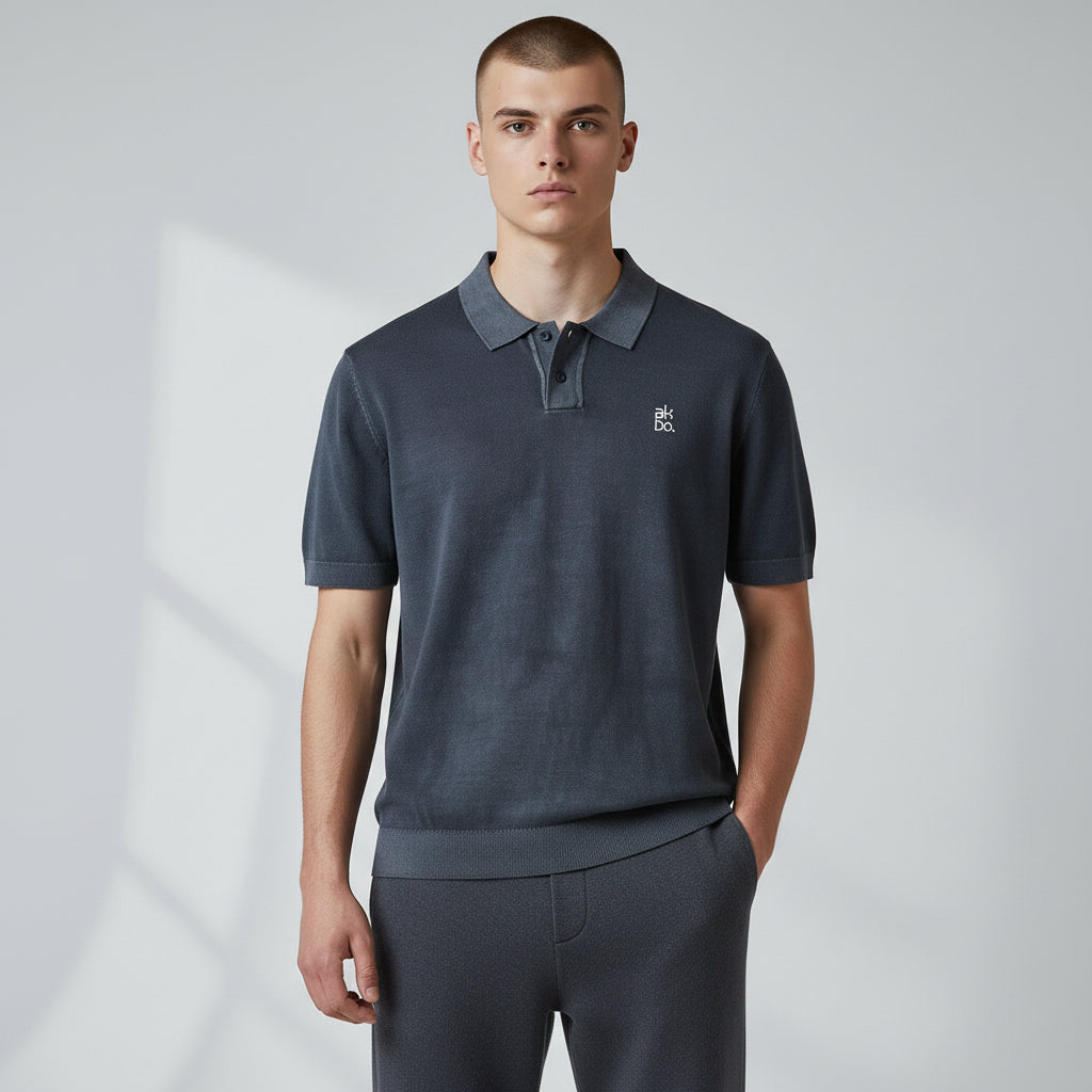 Faded Knit Men's Polo