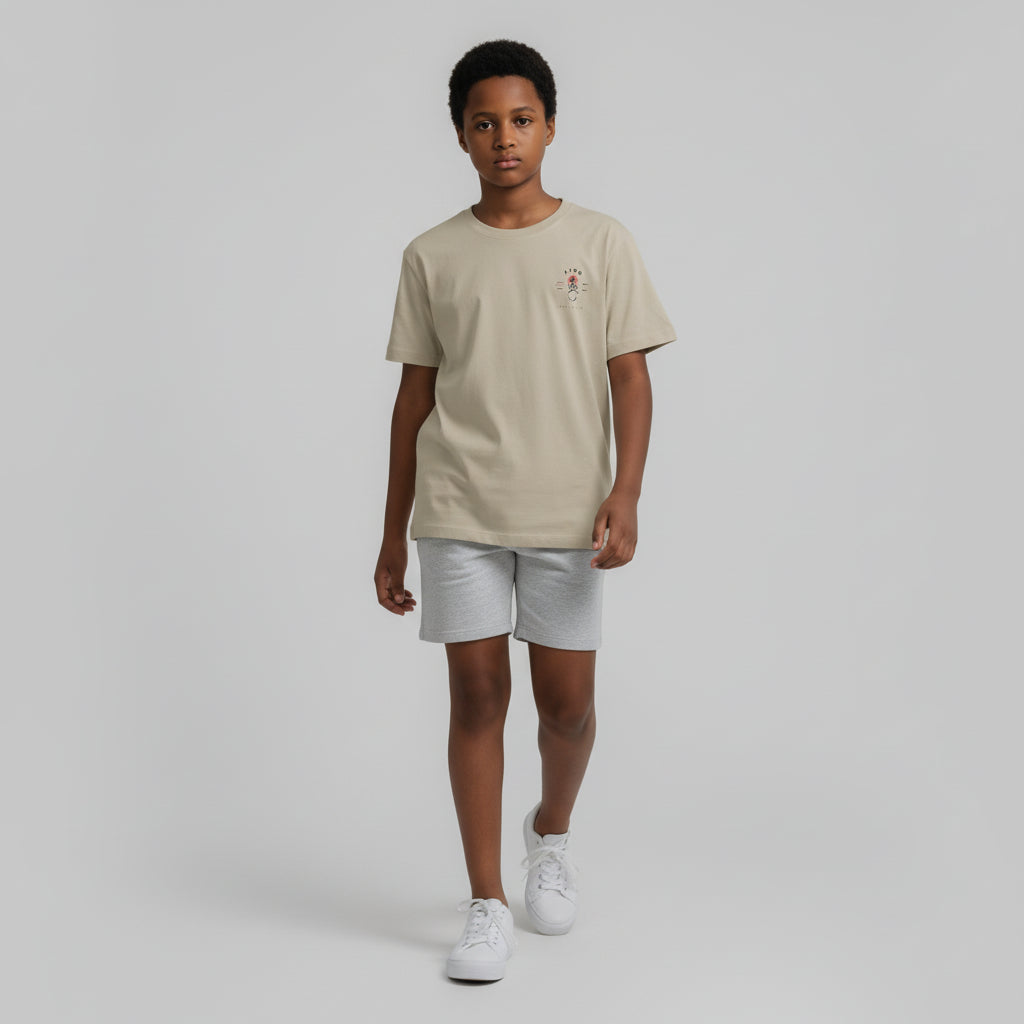 badged akimbo n bob kiddies short sleeve