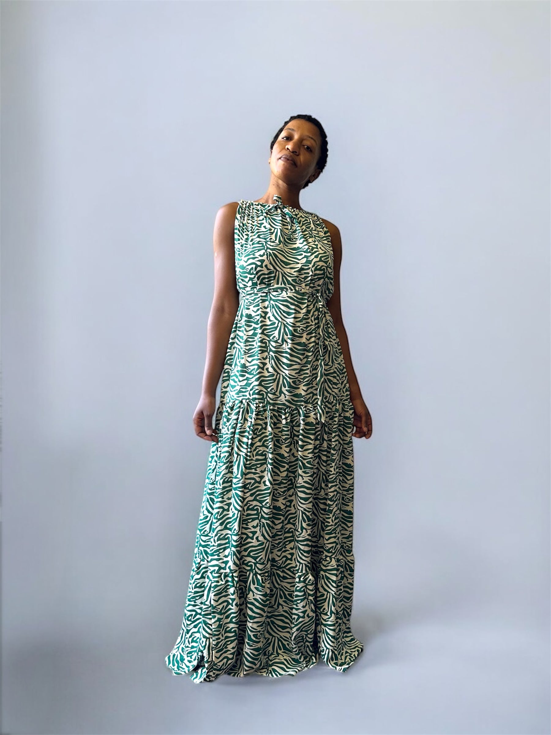 Striped AKBO garb BouBou Dress-3