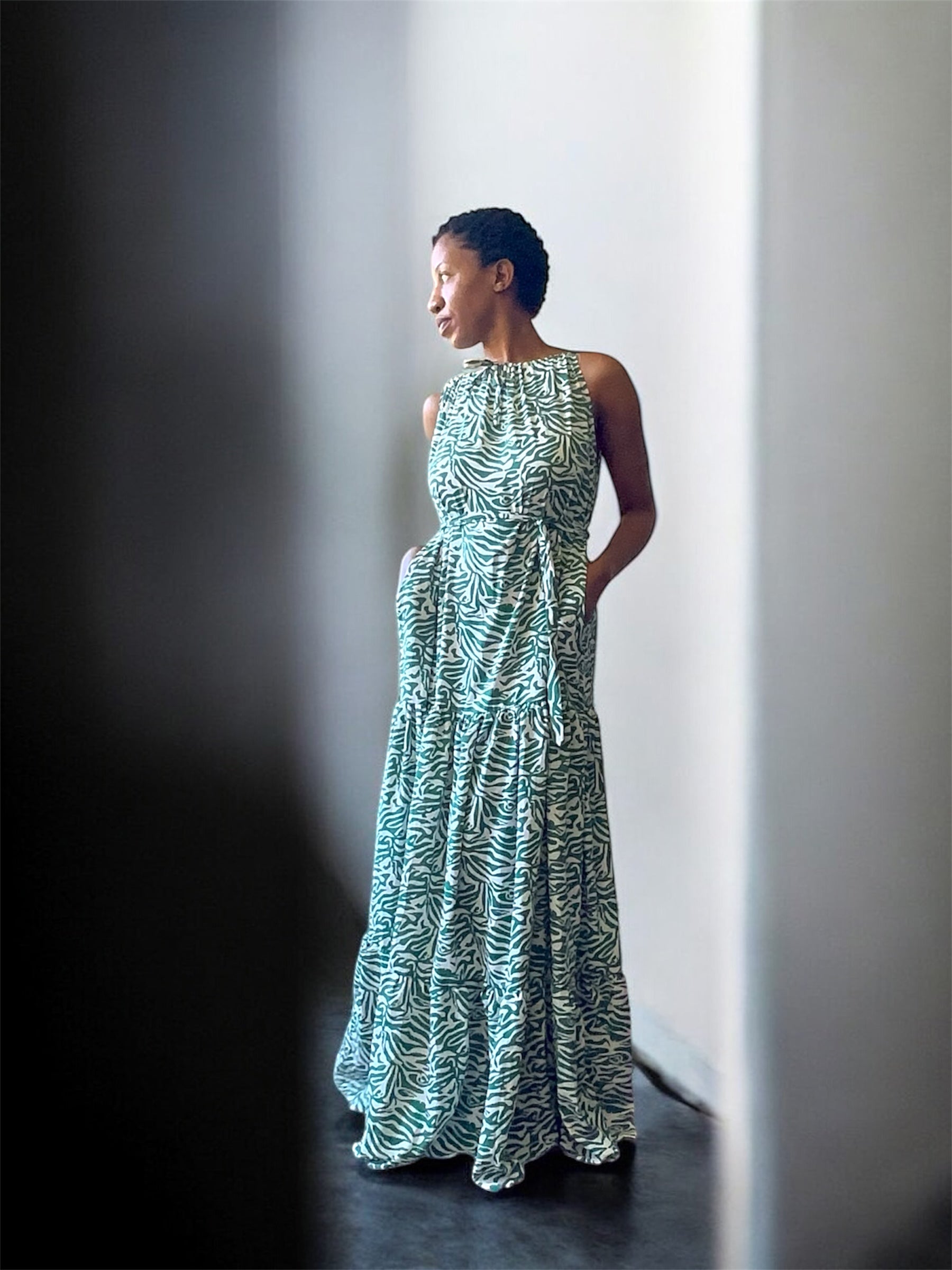 Striped AKBO garb BouBou Dress-4