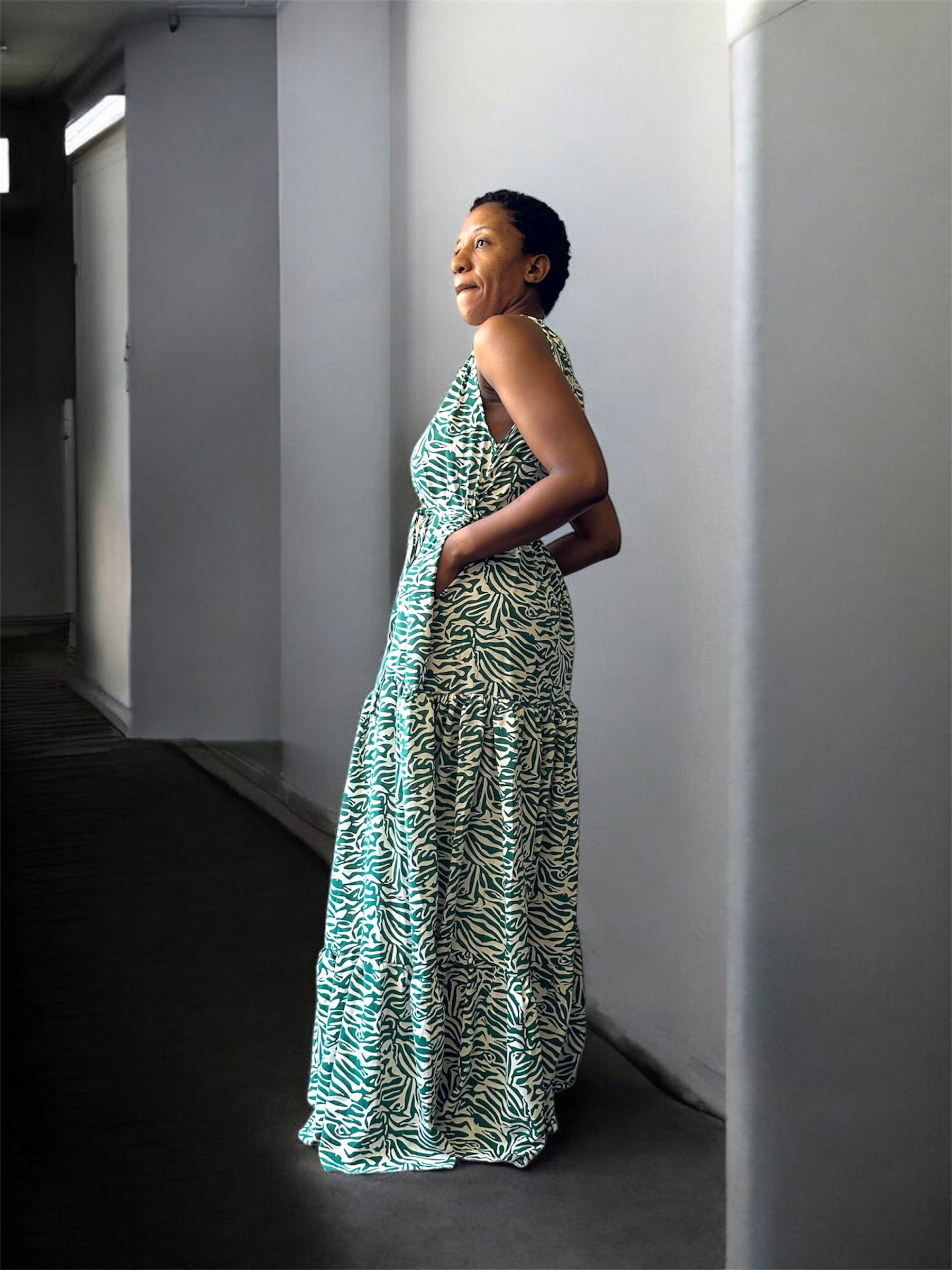 Striped AKBO garb BouBou Dress-5