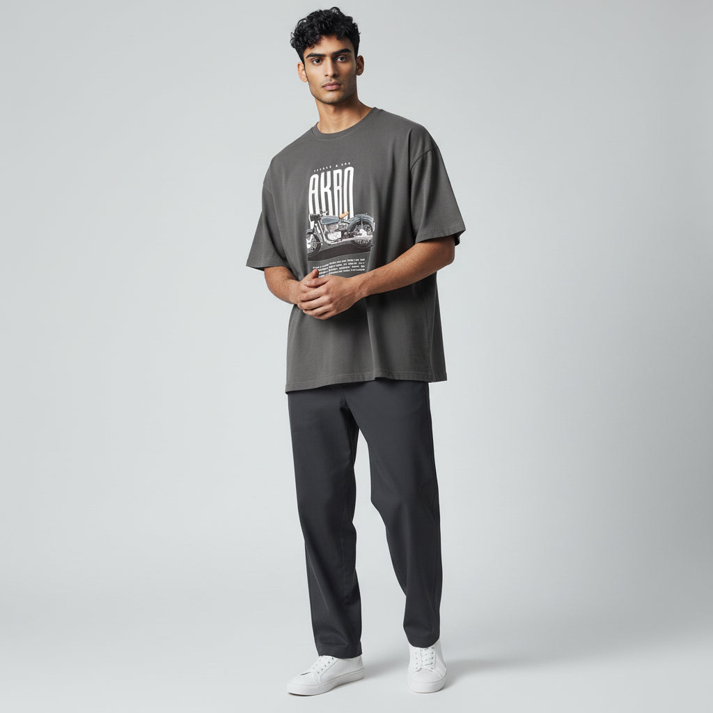 Akimbo n Bob Biker's Men's Loose Fit Tee