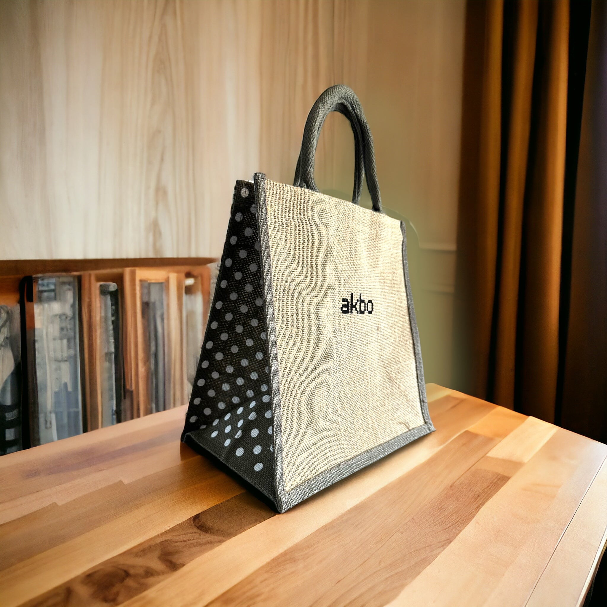 AKBO. Polka Jute Bag-11