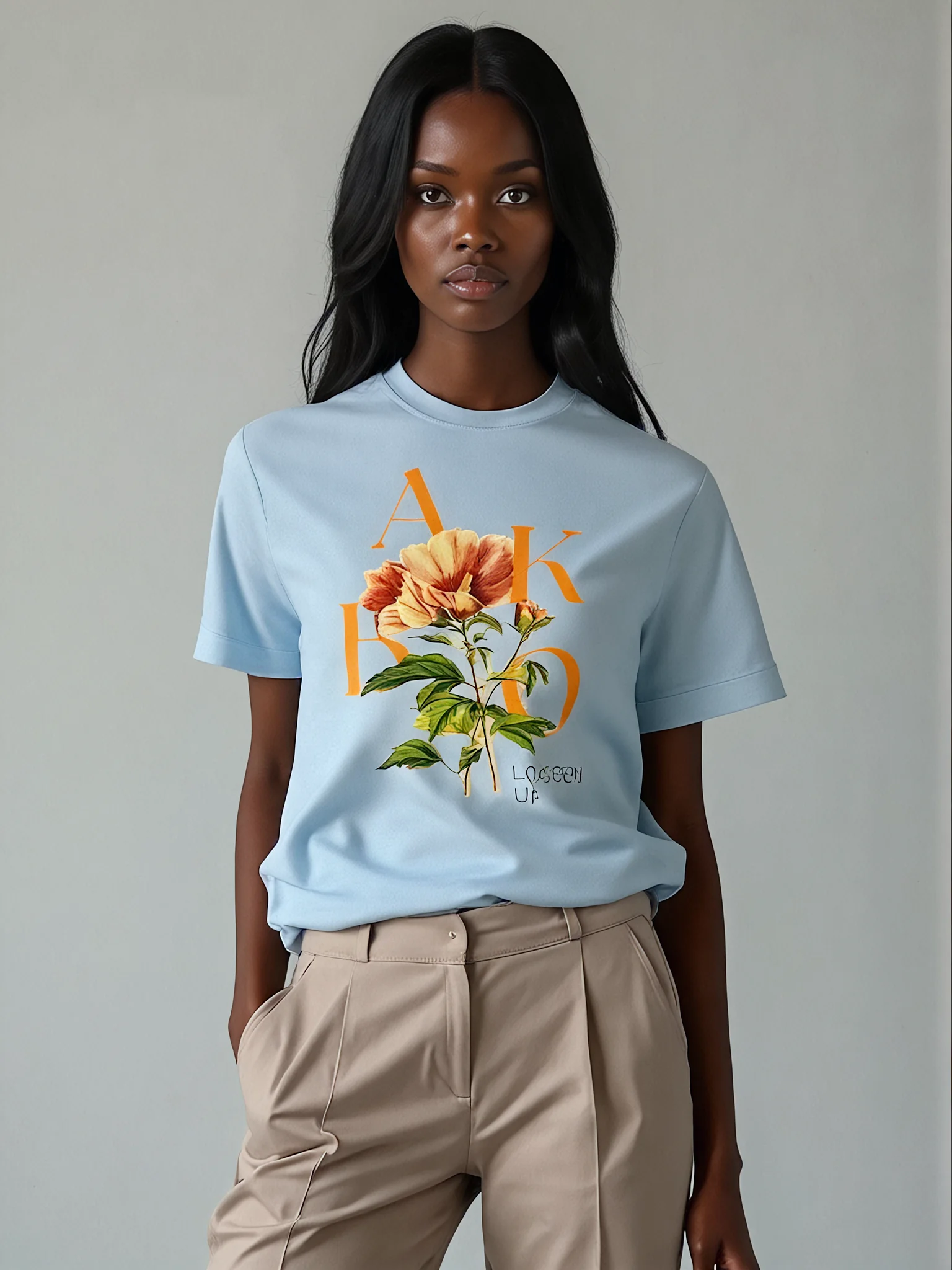 Akimbo n Bob Magnificent Bud Loose Fit Tee Garb