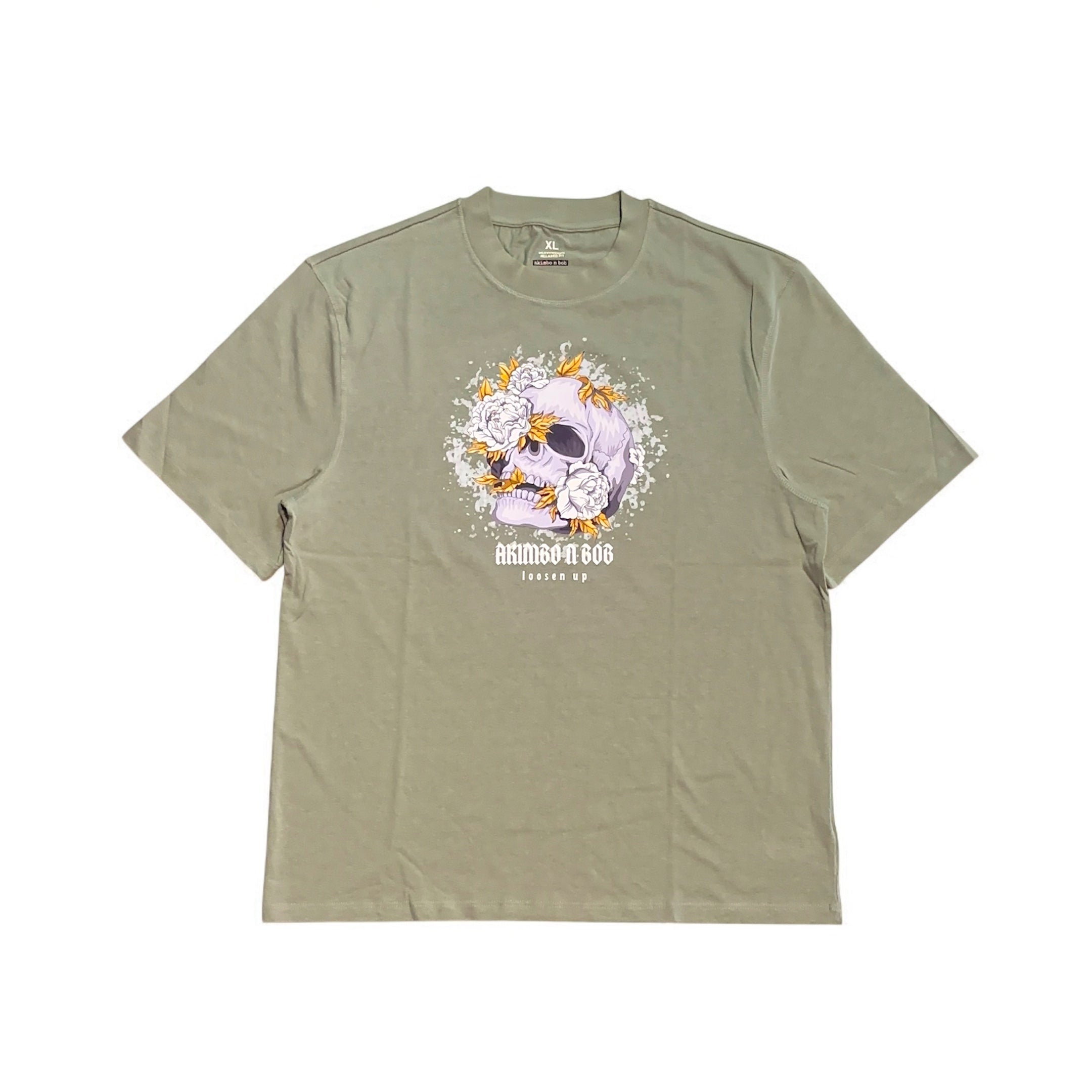 Akimbo n Bob Floral inc Cranium Men's Tee-3