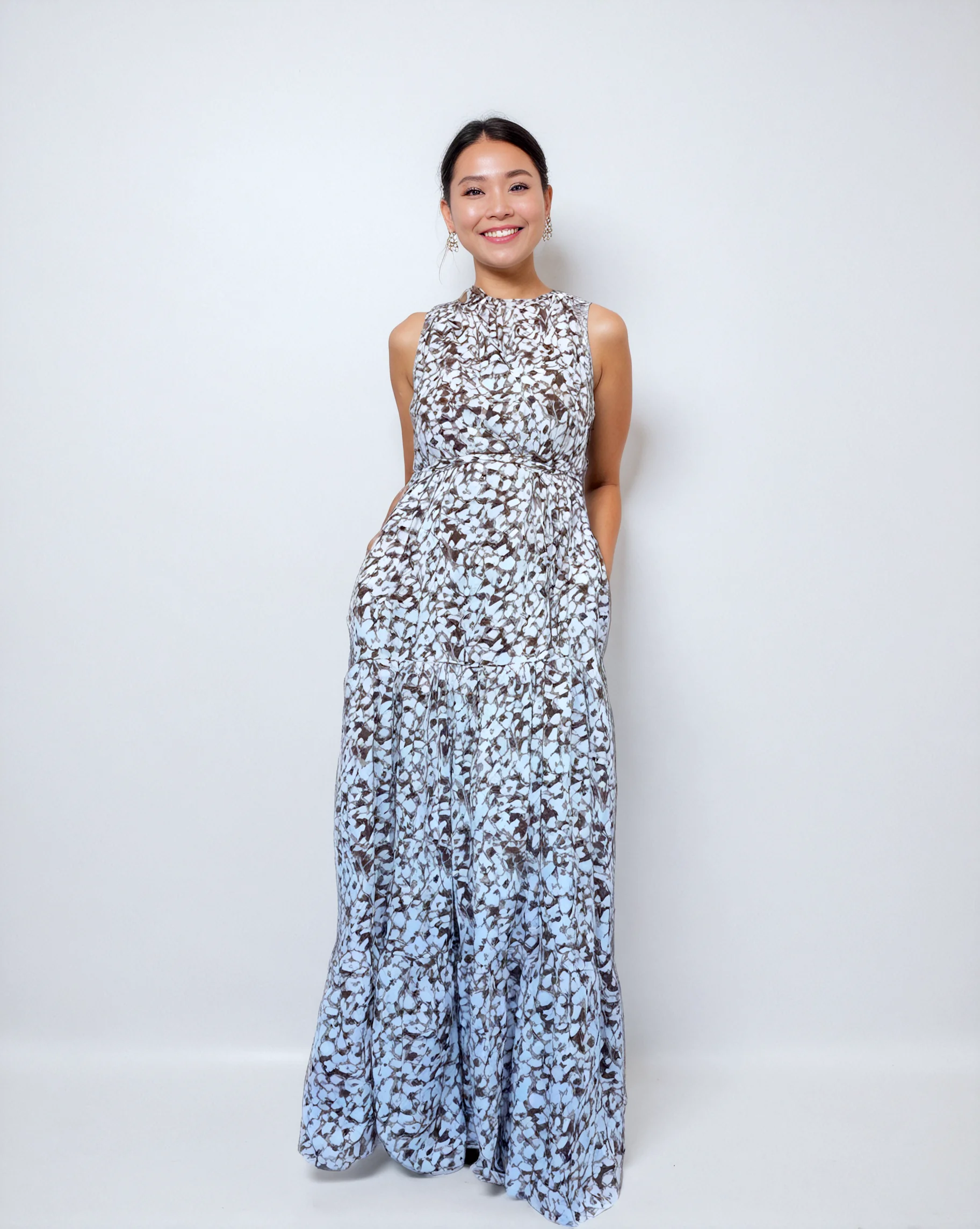 Scattered Grey Ashe BouBou Garb Dress-4