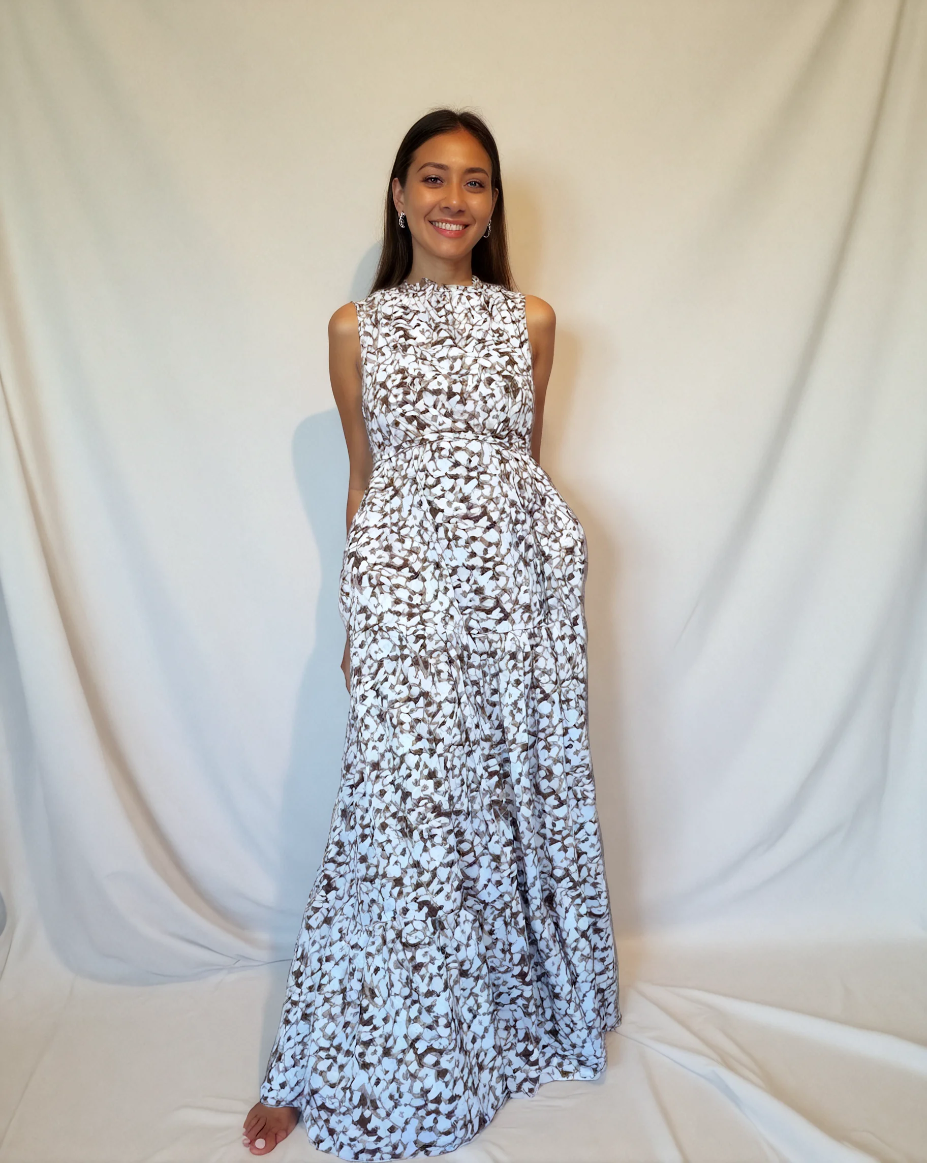 Scattered Grey Ashe BouBou Garb Dress-5