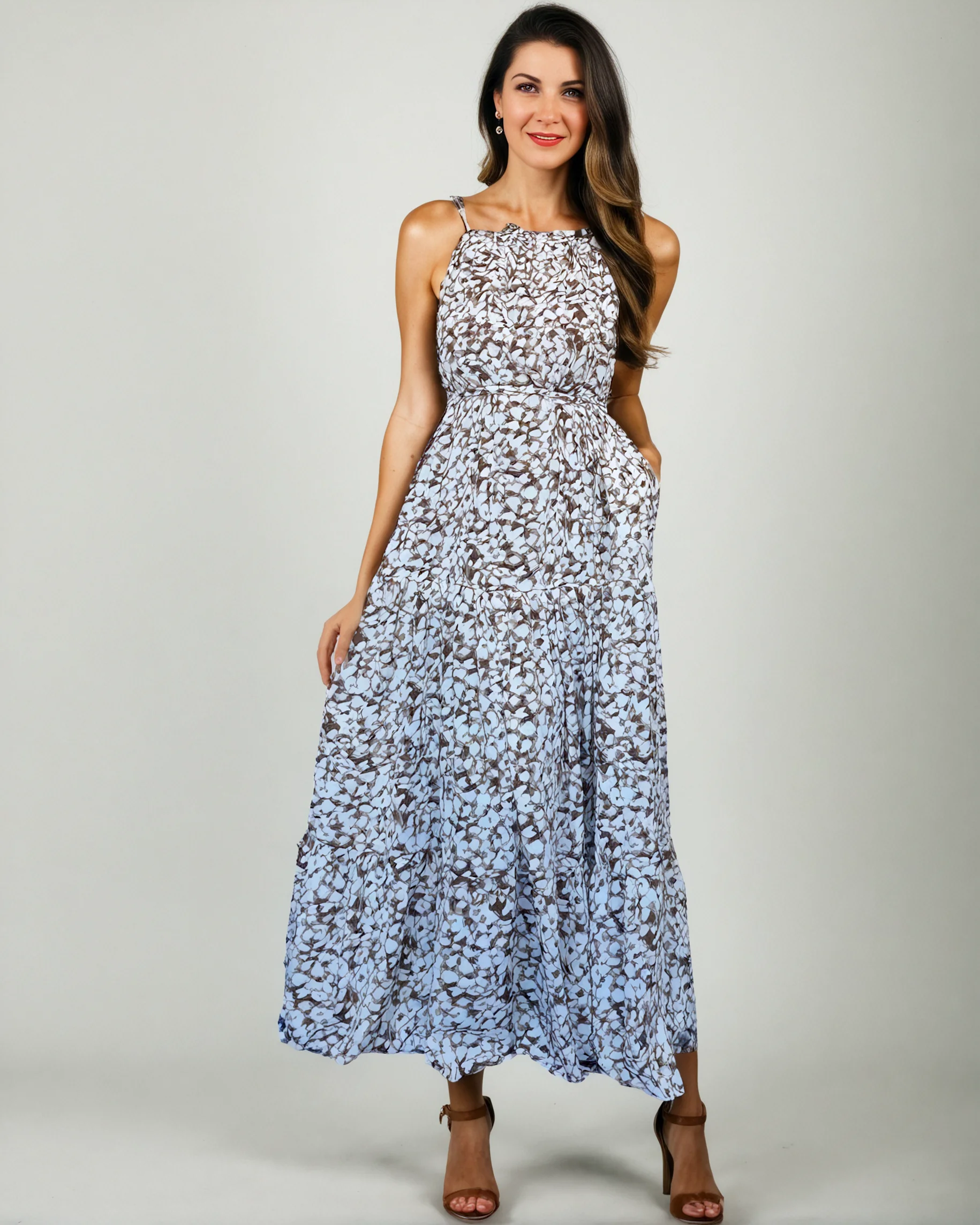 Scattered Grey Ashe BouBou Garb Dress