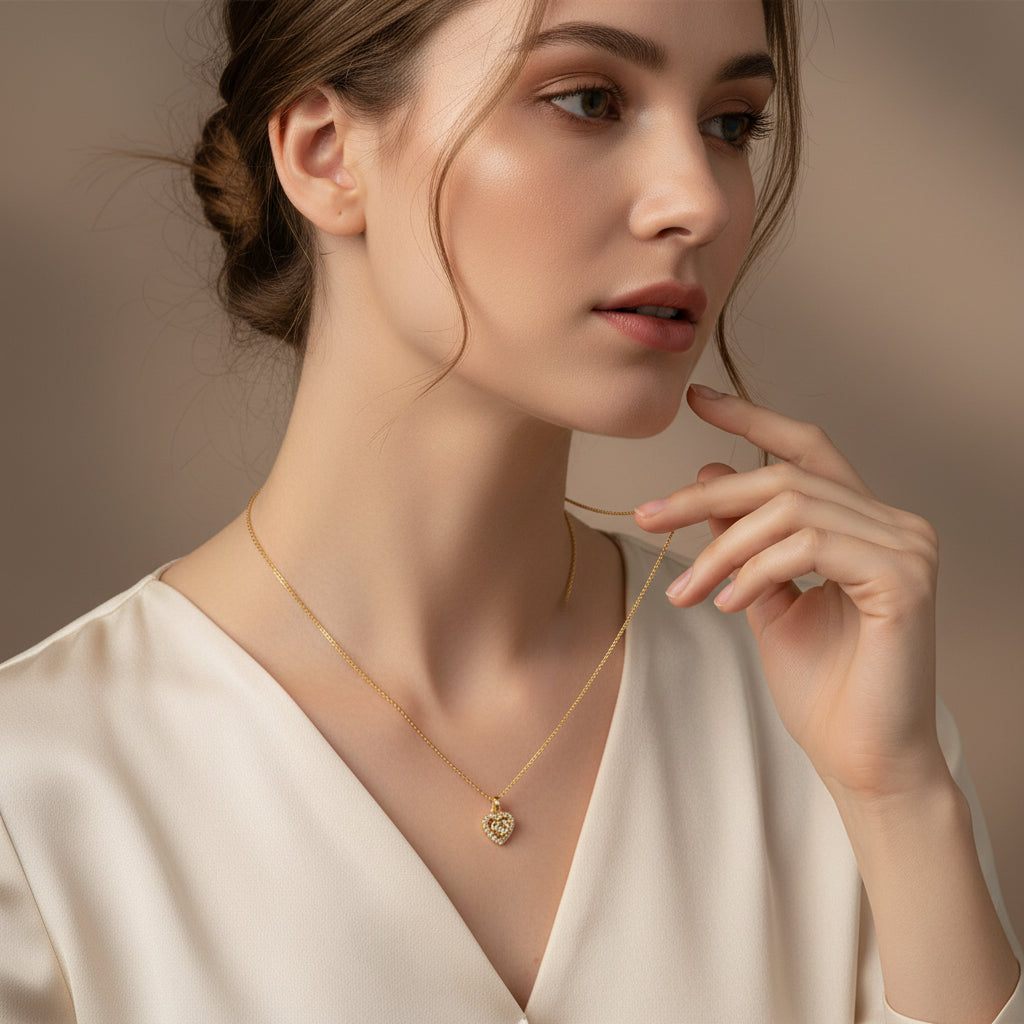 AKBO heart of gold Jewelry Garb Accessary