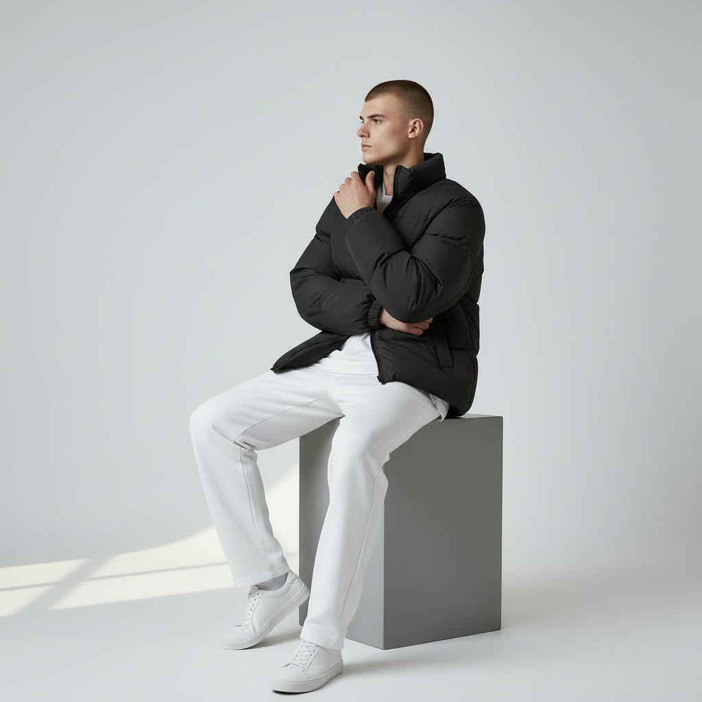 Akimbo n Bob Moon Lad Men's Puffer Jacket-4