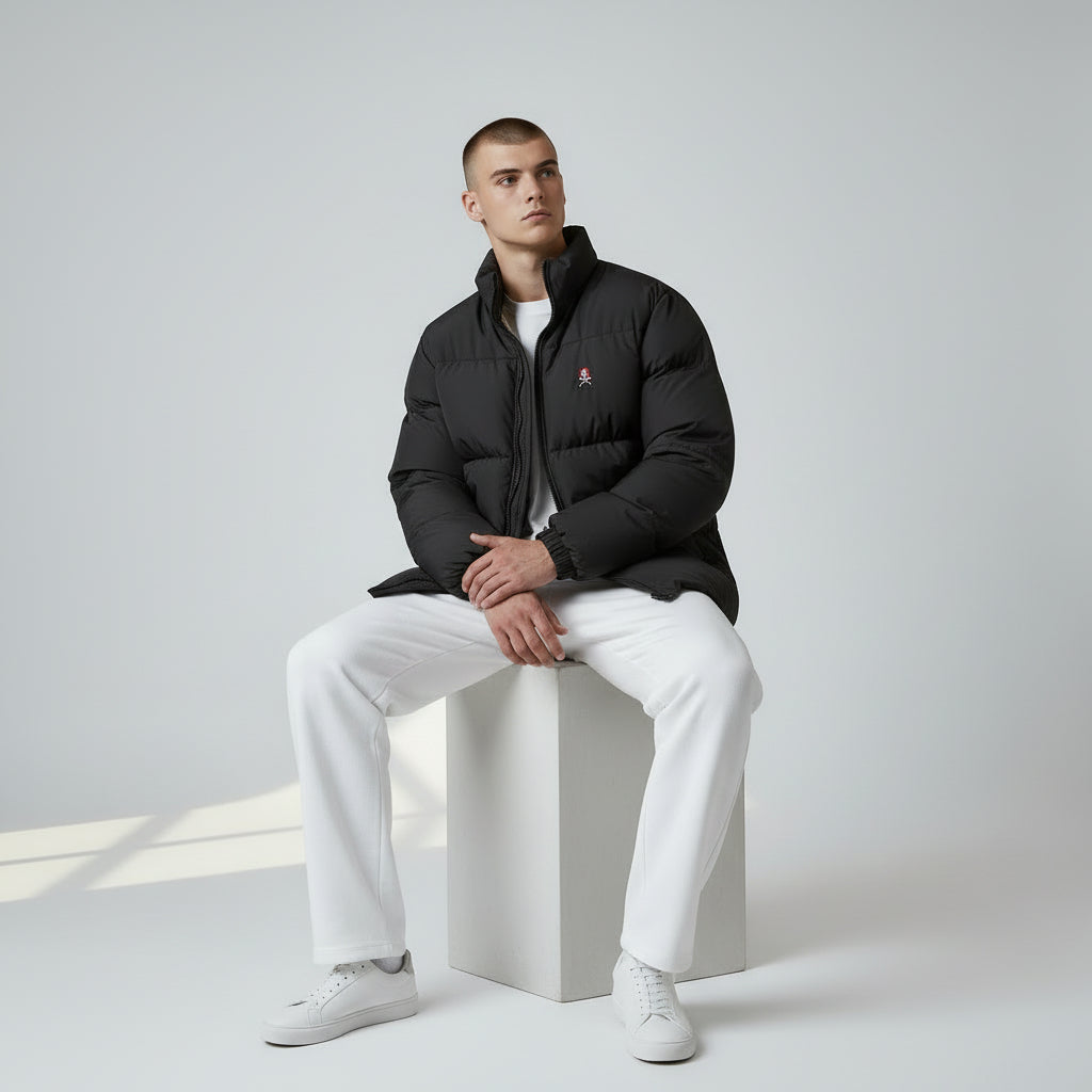 Akimbo n Bob Moon Lad Men's Puffer Jacket-3