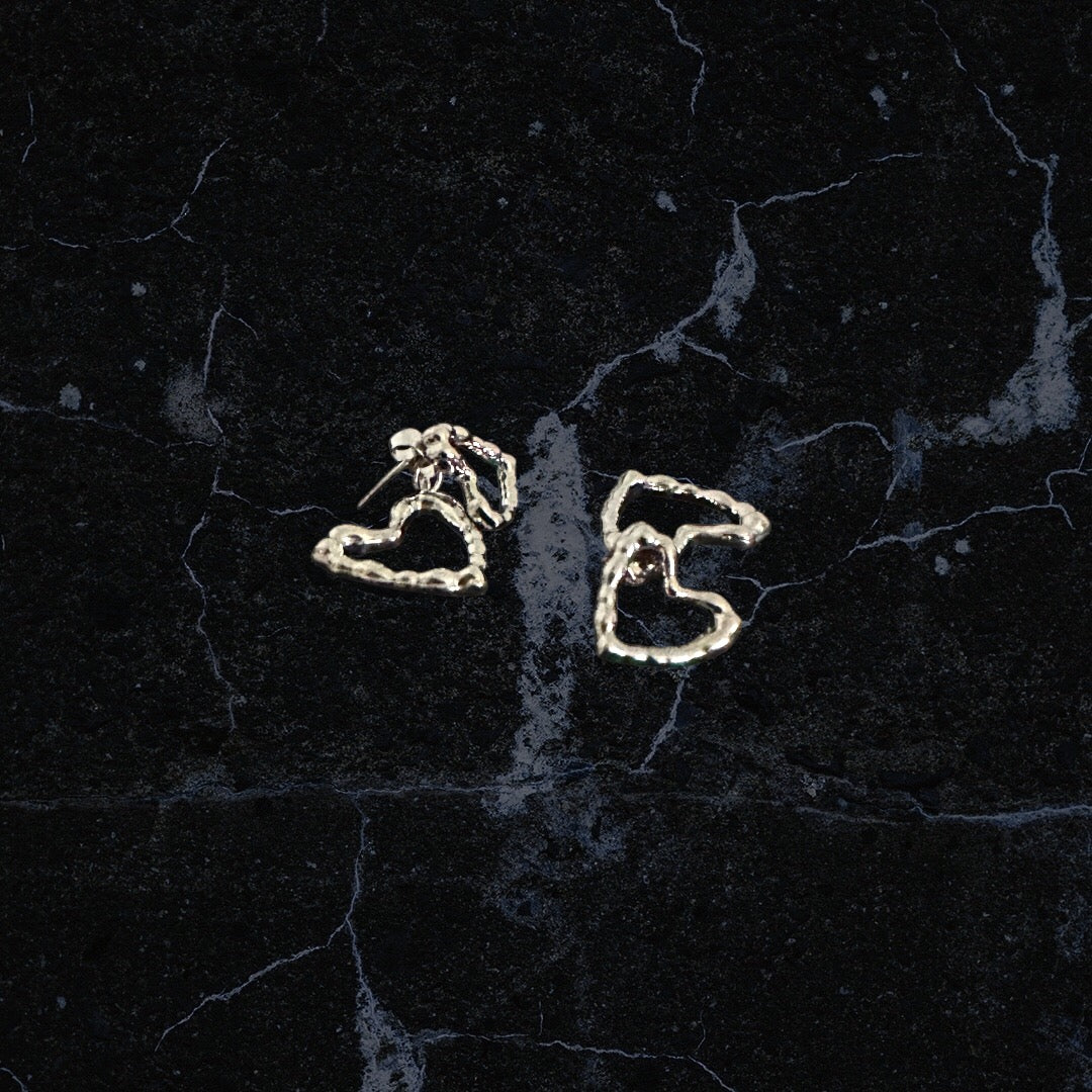 Cascaded Heart Earrings Jewelry Garb Accessary-4
