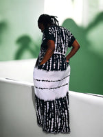 Akimbo n Bob Matrix Glitch Boubou Dress