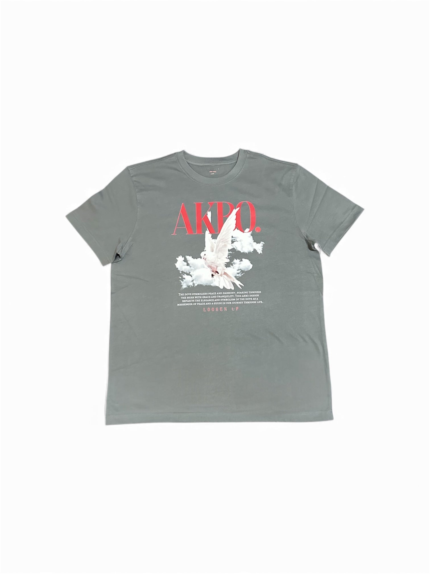 AKBO Men's Grace & Tranquility Loose Fit Tee Garb-8