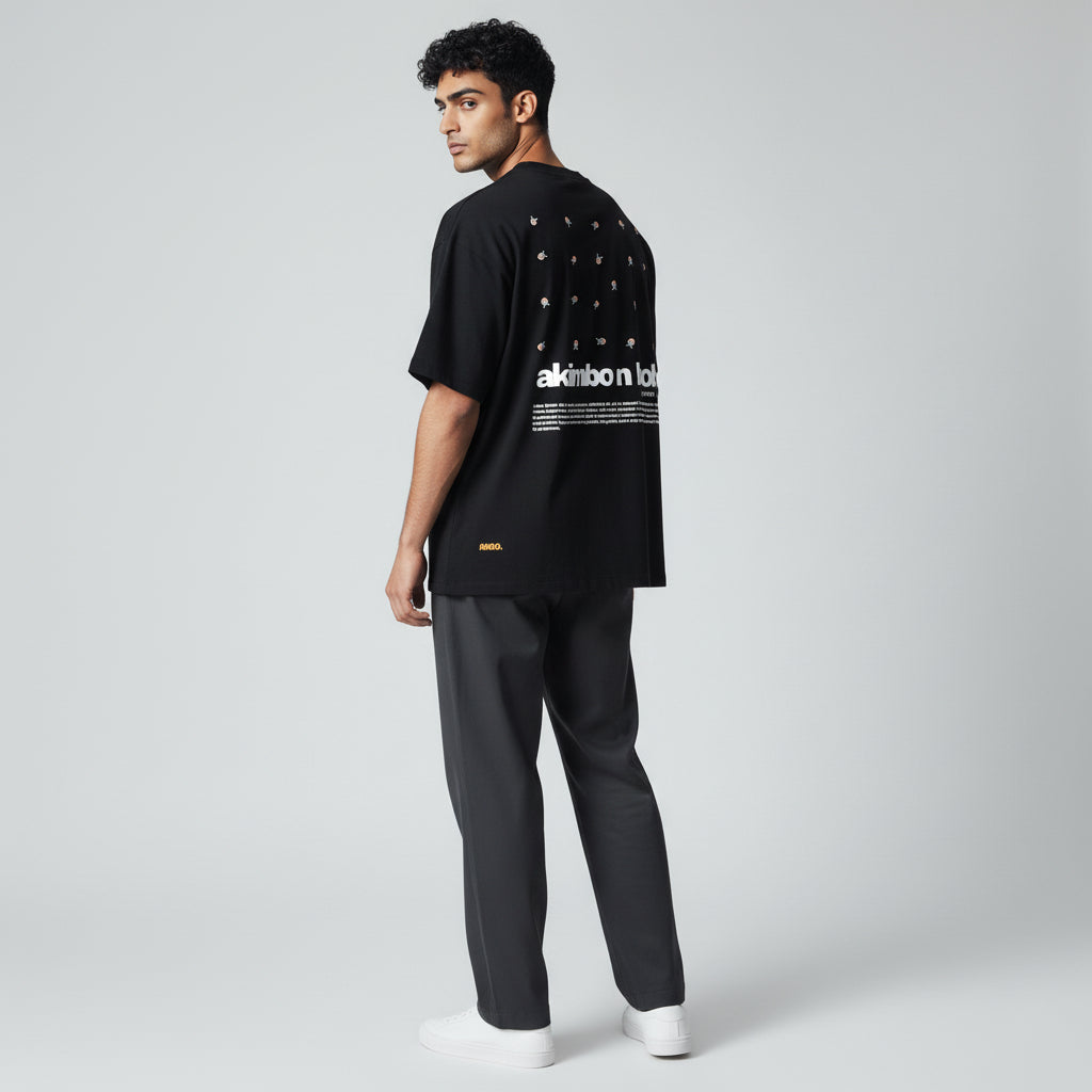 Men's Chess Board Monogrammed Akimbo n Bob Loose Fit-1