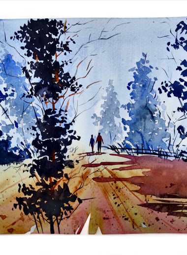 Vivid Dream Water Color Painting