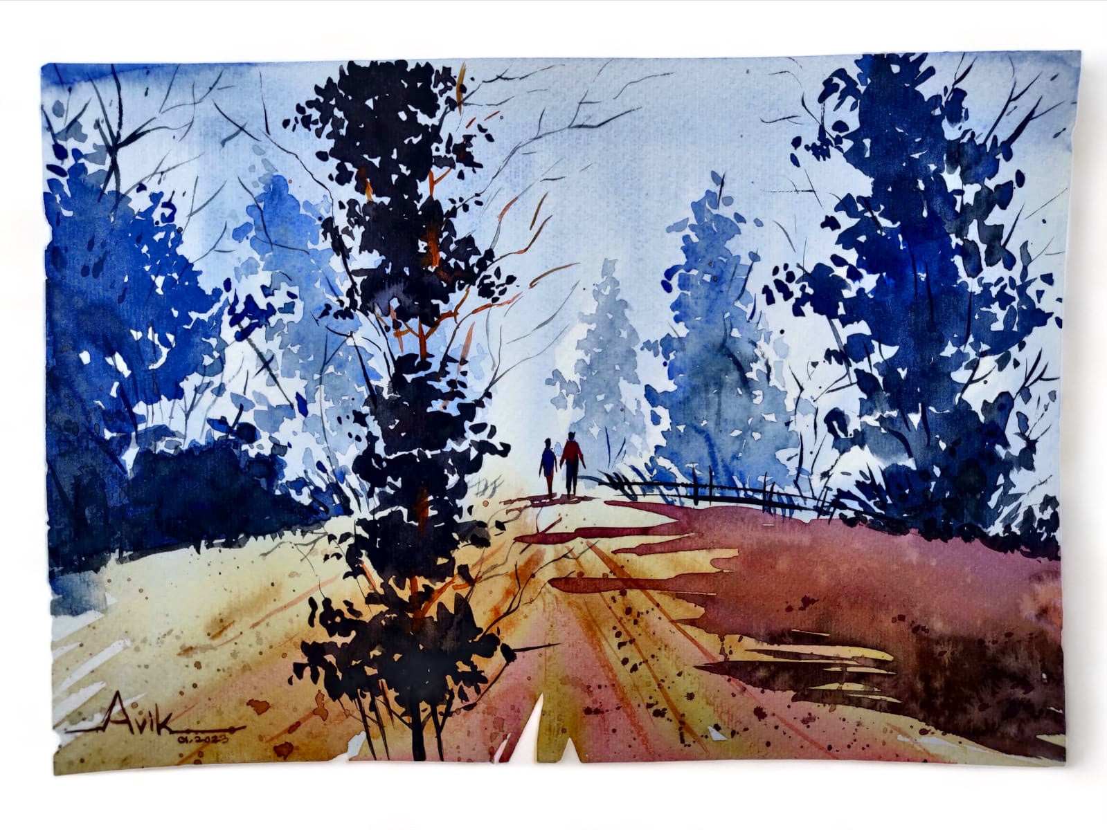 Vivid Dream Water Color Painting-1